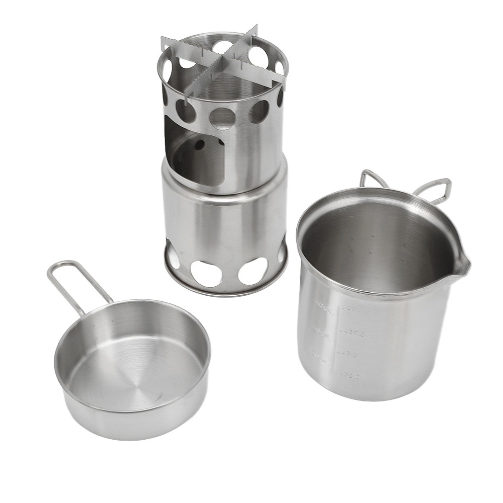 Camping Cooking Mesh - Набор походной посуды из нержавеющей стали