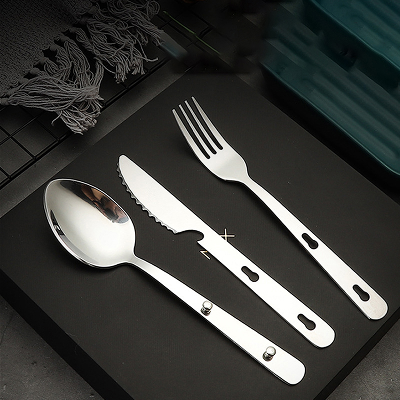 Camping Cooking Knife Set - Набор столовых приборов из нержавеющей стали