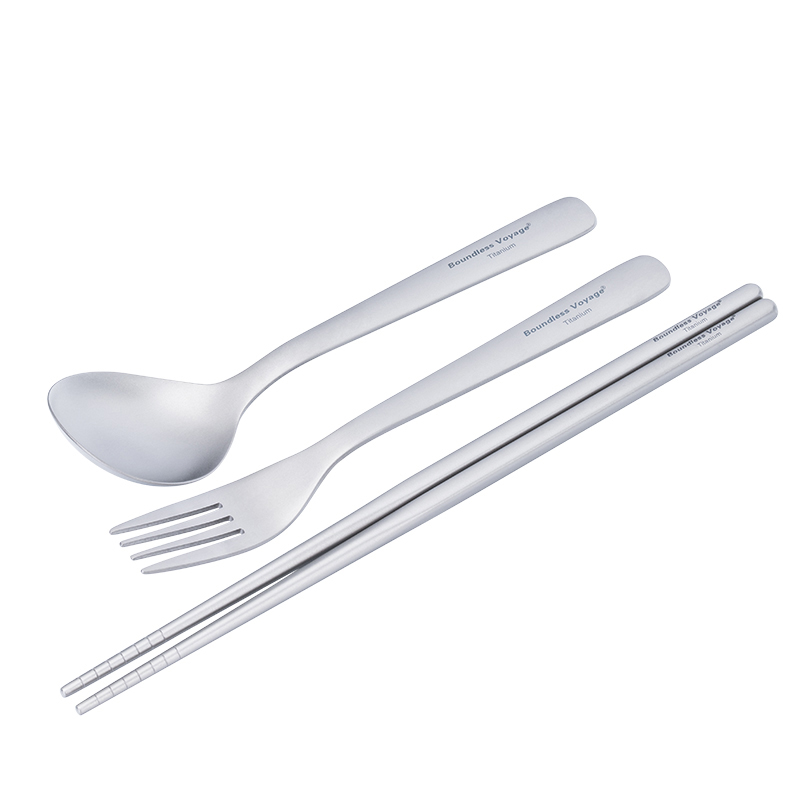 Camping Cooking Knife Set - Набор ультралегкой титановой посуды Boundless Voyage