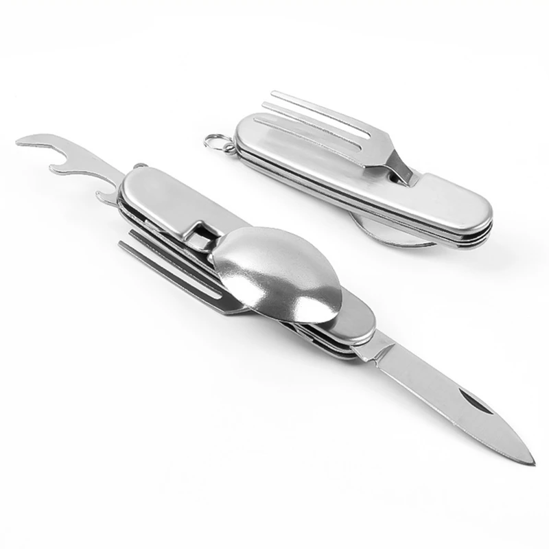 Camping Cooking Knife Set - Набор посуды для кемпинга, складная вилка