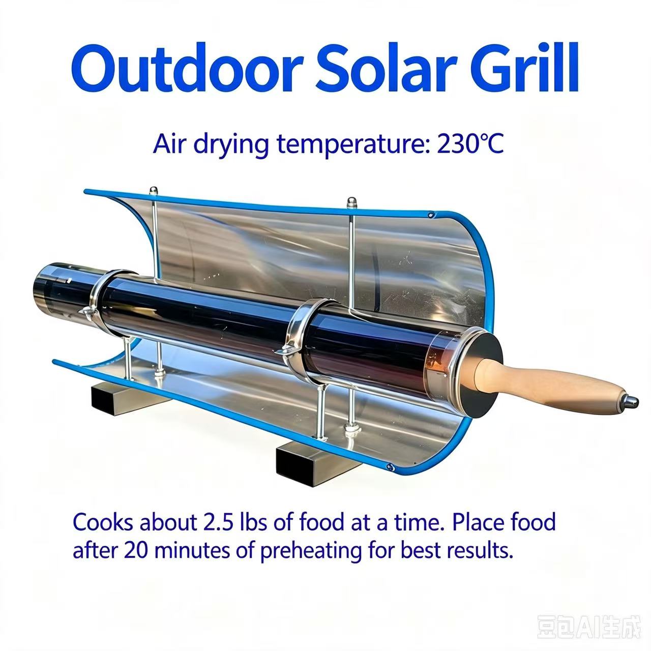 Solar Oven Camp - Без топлива! Портативная параболическая солнечная печь