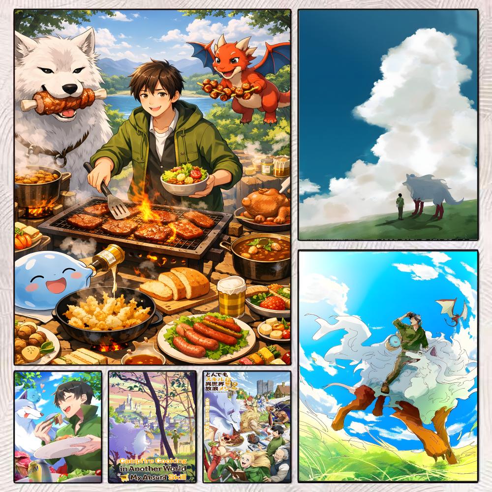 Campfire Cooking In Another World - Картина «Приготовление пищи у костра в