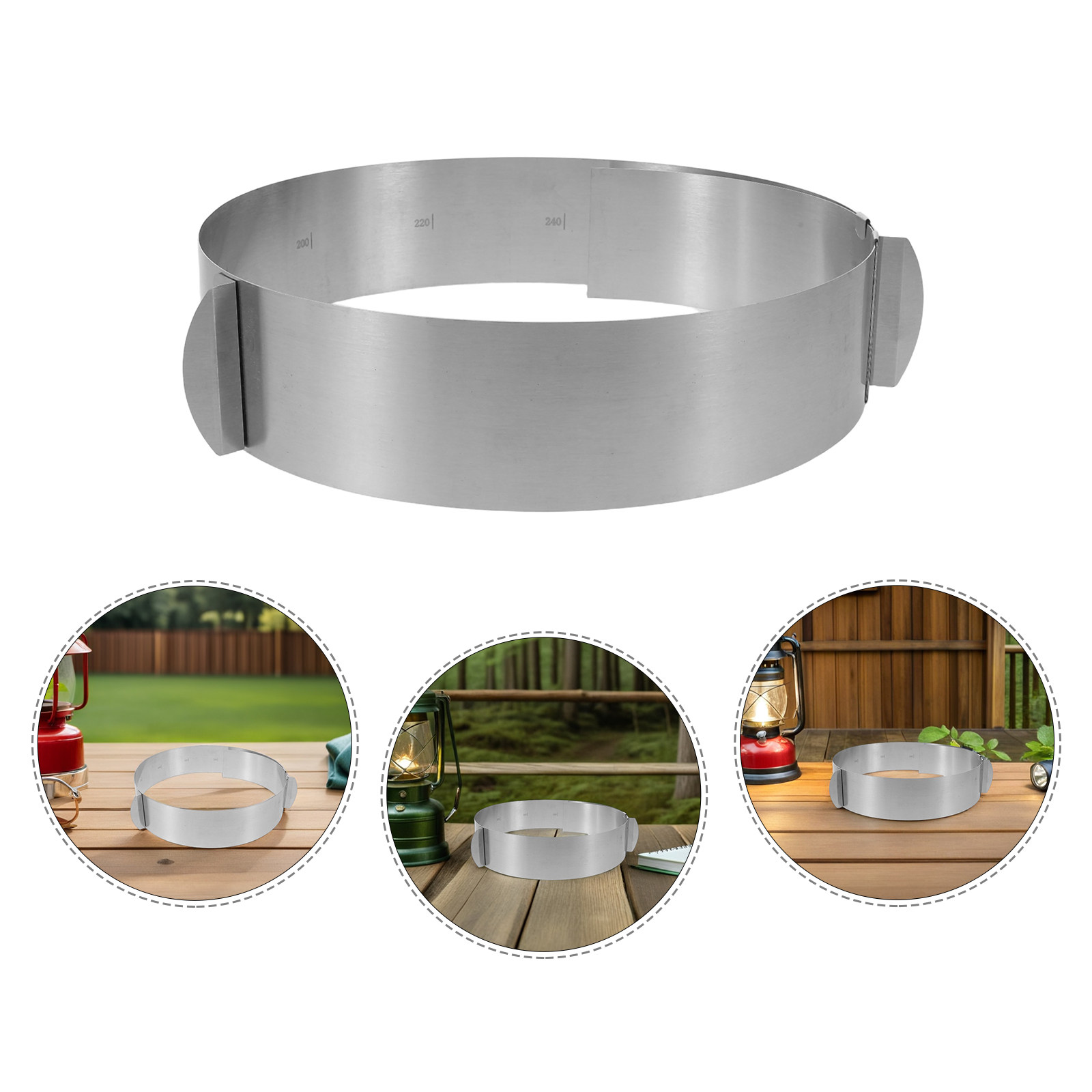 Camping Cooking Wind Blocker - Регулируемый ветрозащитный экран для походной плиты