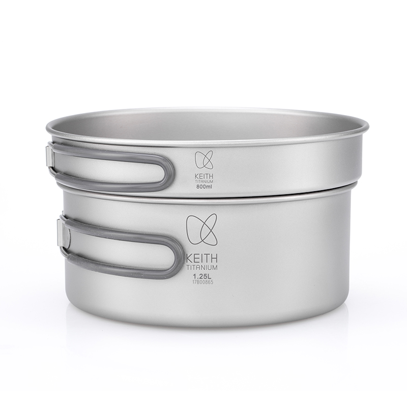 Camping Outdoor Cooking Equipment - Набор походной посуды KEITH из чистого