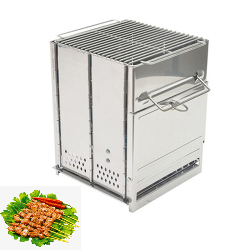 Camping Outdoor Cooking Equipment - Портативная разборная дровяная печь для кемпинга