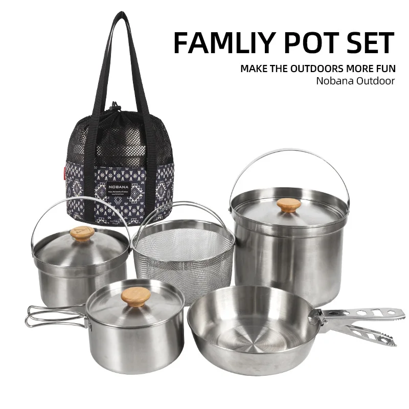 Camping Cooking Mesh - Новый набор походной посуды из нержавеющей