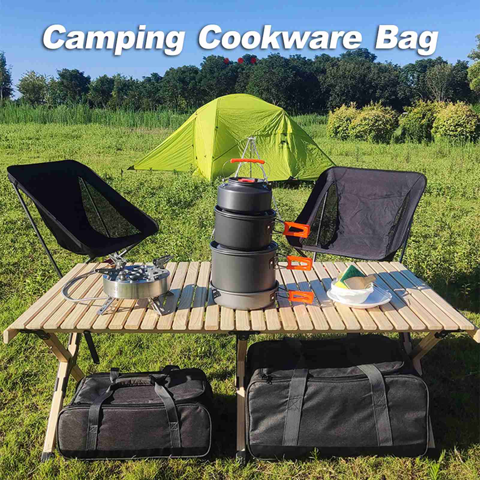 Camping Cooking On Fire - Сумка-тоут для приготовления пищи, сумка для