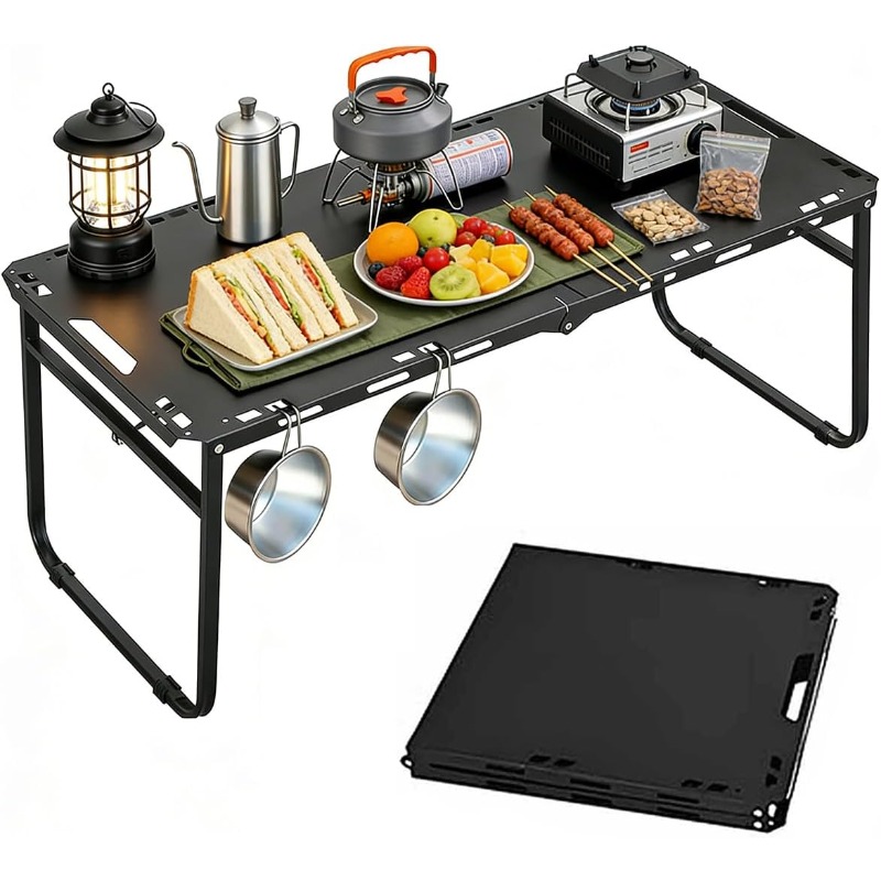 Camping Outdoor Cooking Table - Регулируемый складной портативный стол для кемпинга,