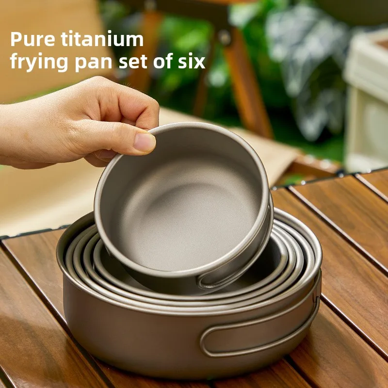 Camping Cooking Mesh - Титановый уличный набор кастрюль для пикника,