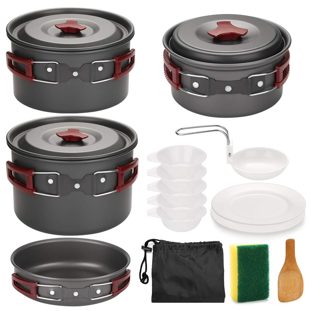 Camping Cooking Recipes - Набор посуды для кемпинга на открытом