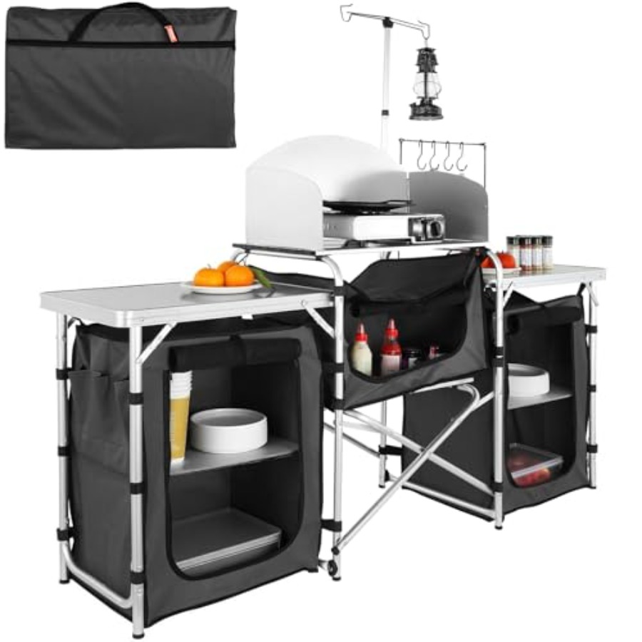 Camping Cooking Cupboard - Складной кухонный стол для кемпинга, уличный