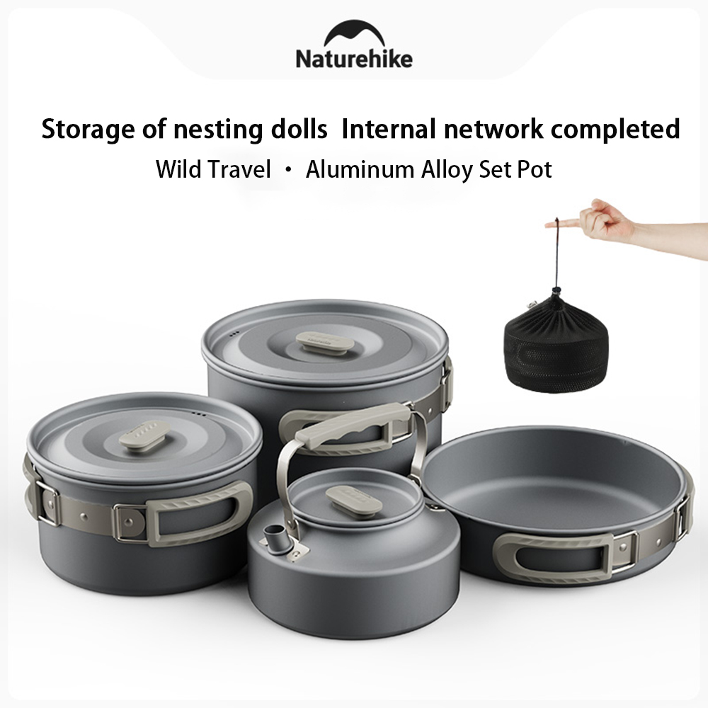 Camping Outdoor Cooking Equipment - Набор уличных кастрюль Naturehike, кухонное оборудование