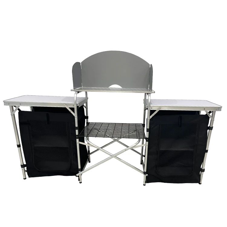 Camping Outdoor Cooking Table - Портативная складная кухонная станция для кемпинга