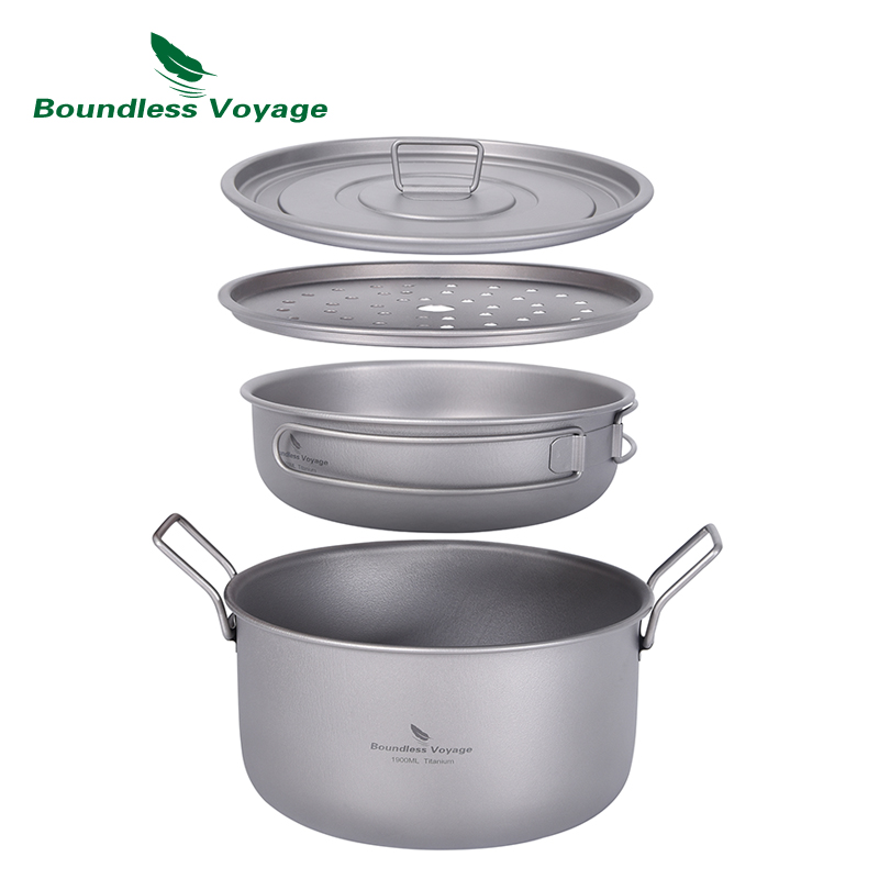 Camping Cooking Recipes - Многофункциональная титановая Пароварка для супа с