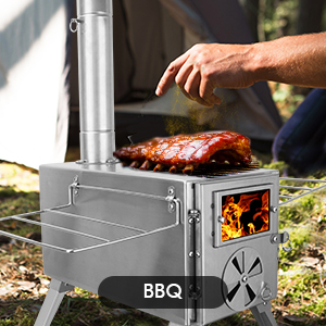 Портативная походная дровяная  – обзор и цена Camping Cooking Tent