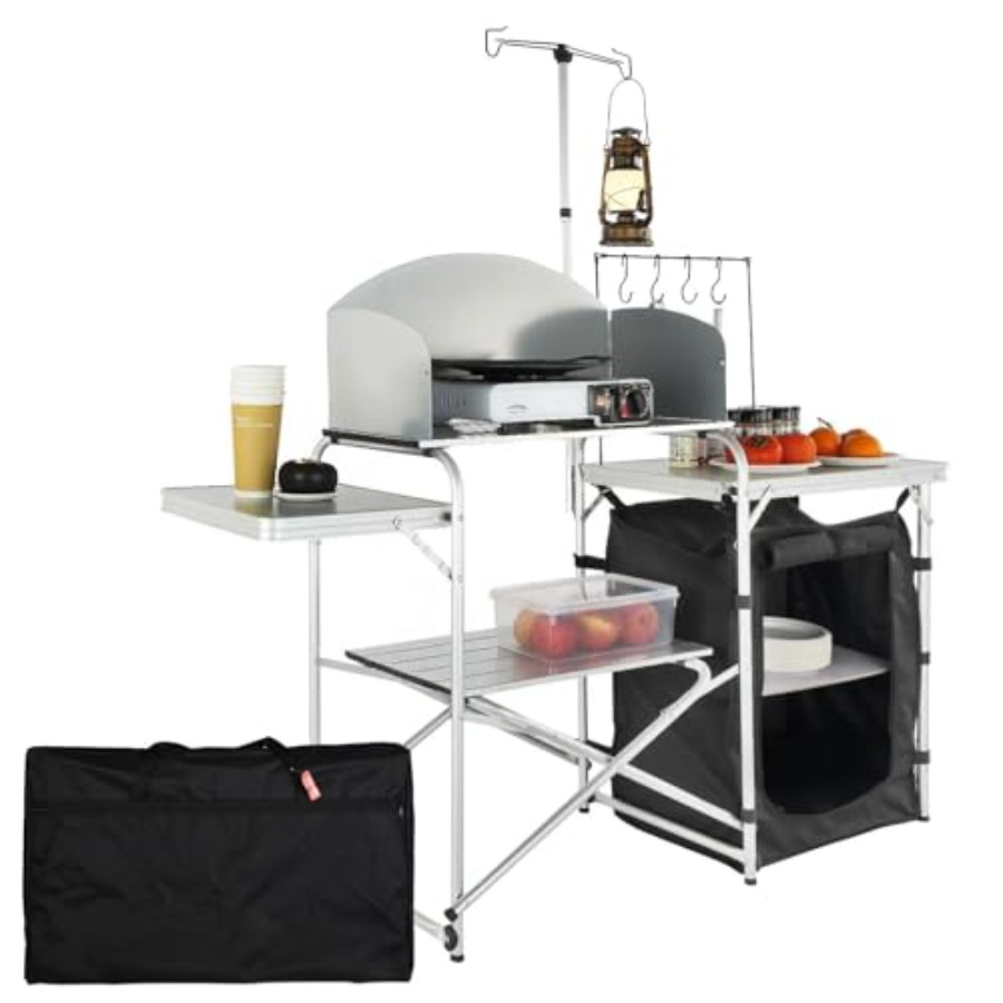 Складной походный кухонный сто – обзор и цена Camping Cooking Cupboard
