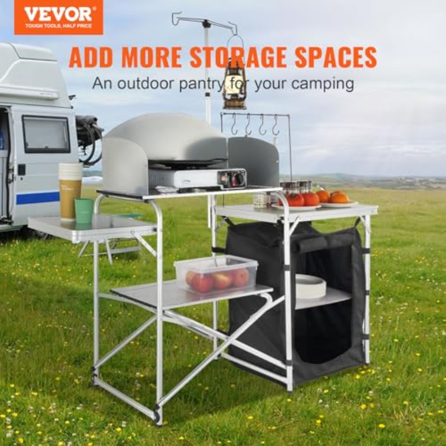 Складной походный кухонный сто – обзор и цена Camping Cooking Cupboard