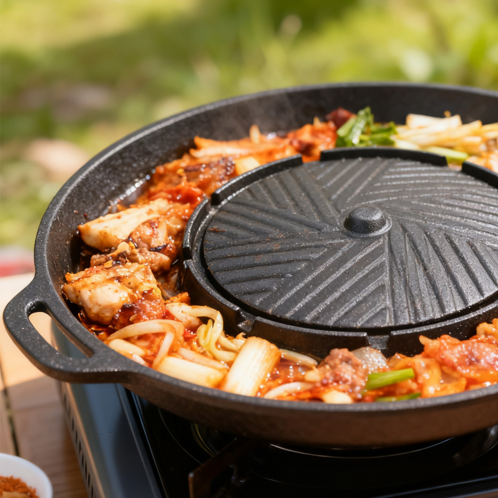 KOSUN корейская сковорода-грил – обзор и цена Camping Cooking Dishes