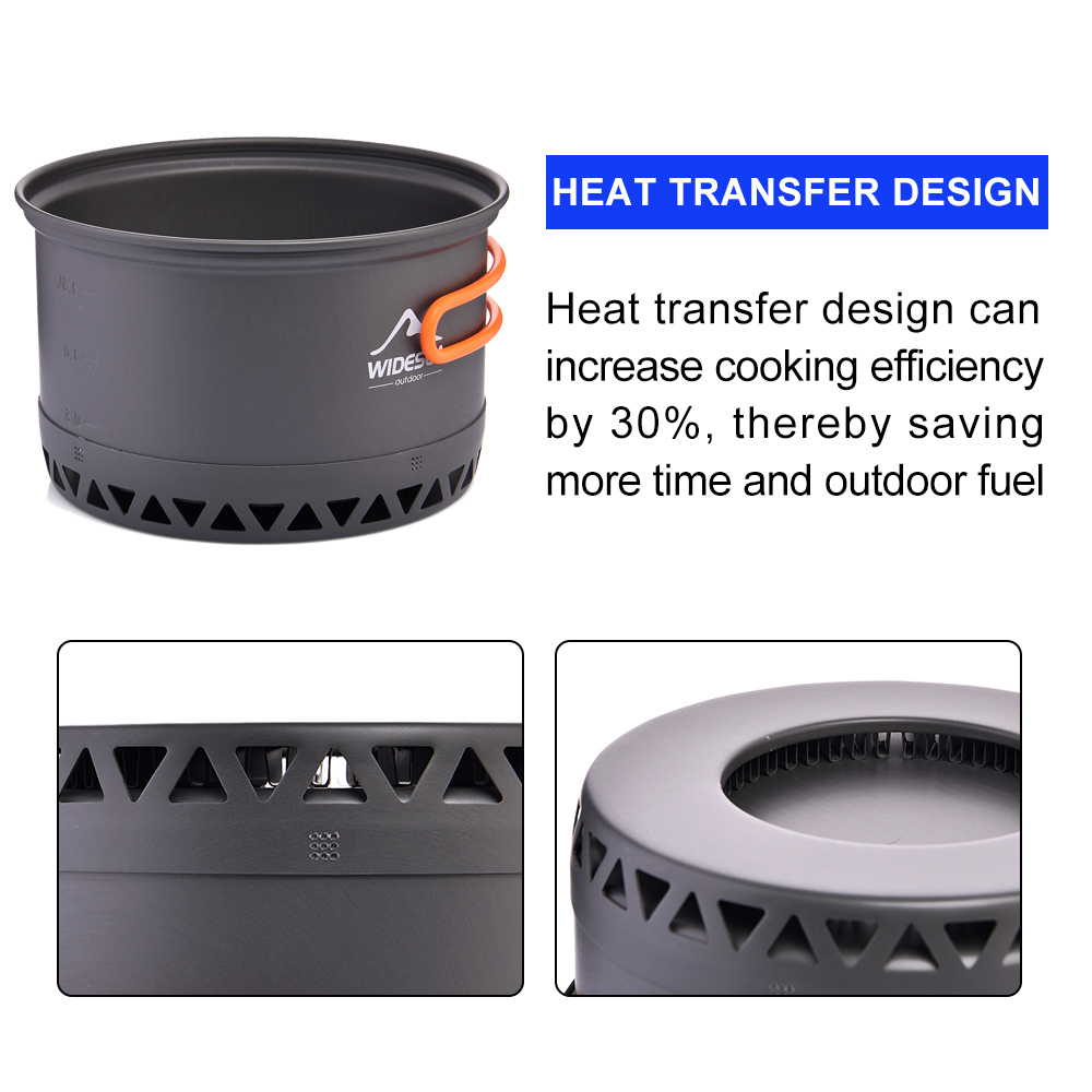 Widesea походная посуда 2,3 л  – обзор и цена Camping Cooking Set Jetboil