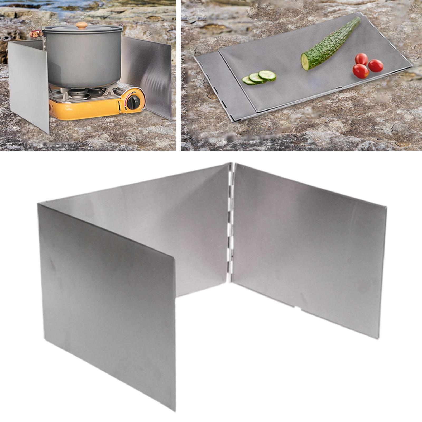 Портативный складной ветрозащи – обзор и цена Camping Cooking Wind Blocker