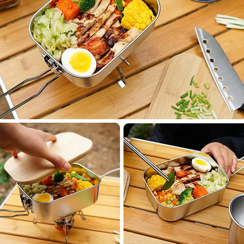 Ланч-бокс из нержавеющей стали – обзор и цена Camping Cooking Container