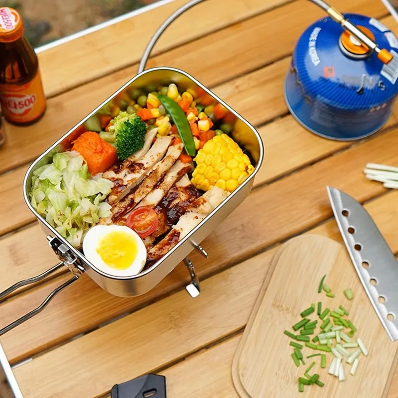 Ланч-бокс из нержавеющей стали – обзор и цена Camping Cooking Container