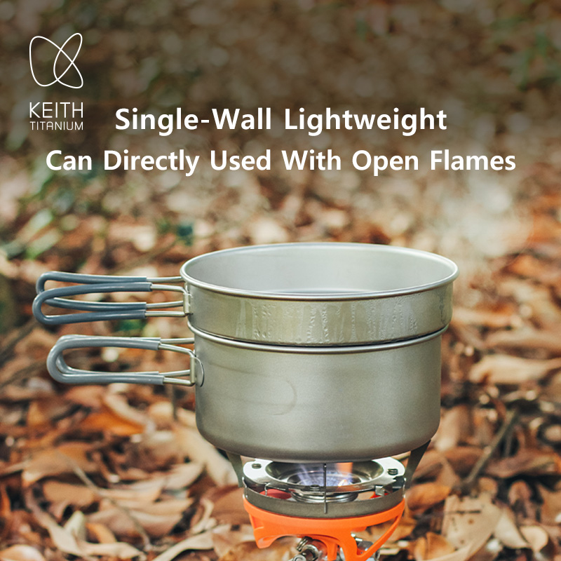 Набор походной посуды KEITH из – обзор и цена Camping Outdoor Cooking Equipment