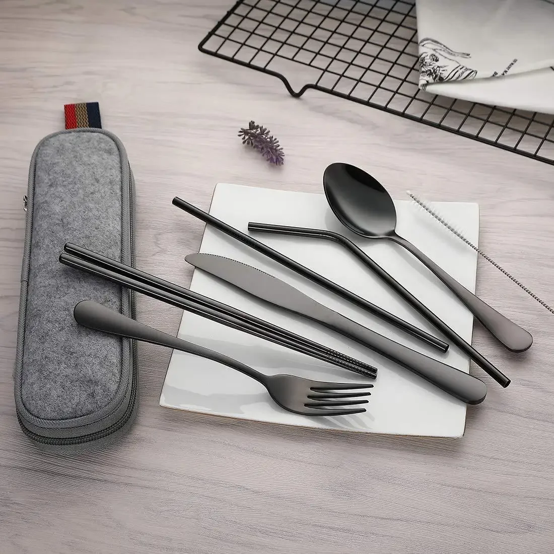 8 шт./набор, многоразовые доро – обзор и цена Camping Cooking Knife Set