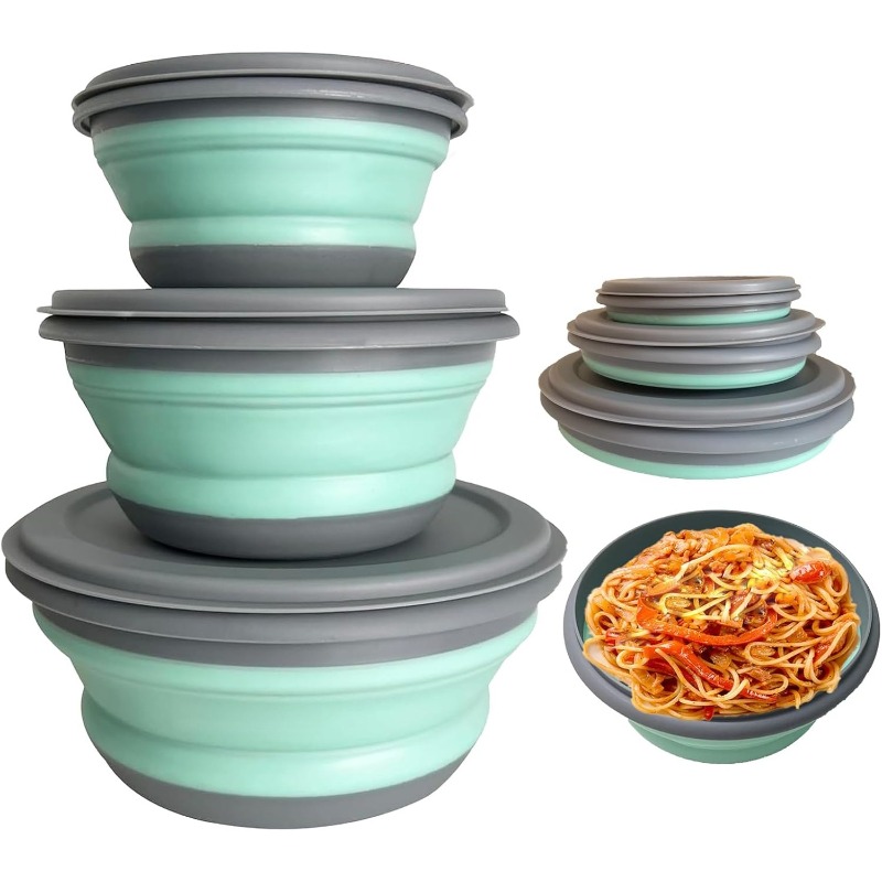 Набор из 3 силиконовых складны – обзор и цена Camping Cooking Dishes