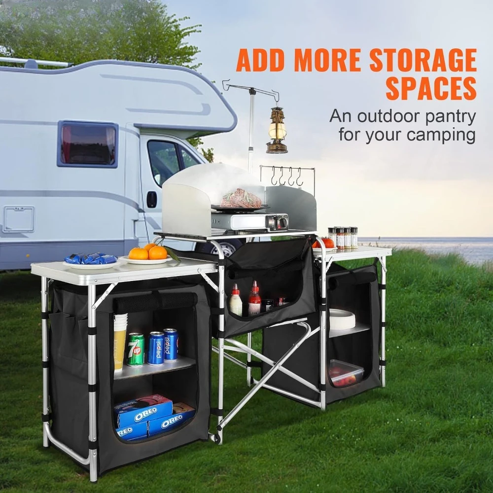 Кухонный стол для кемпинга, ск – обзор и цена Camping Cooking Cupboard