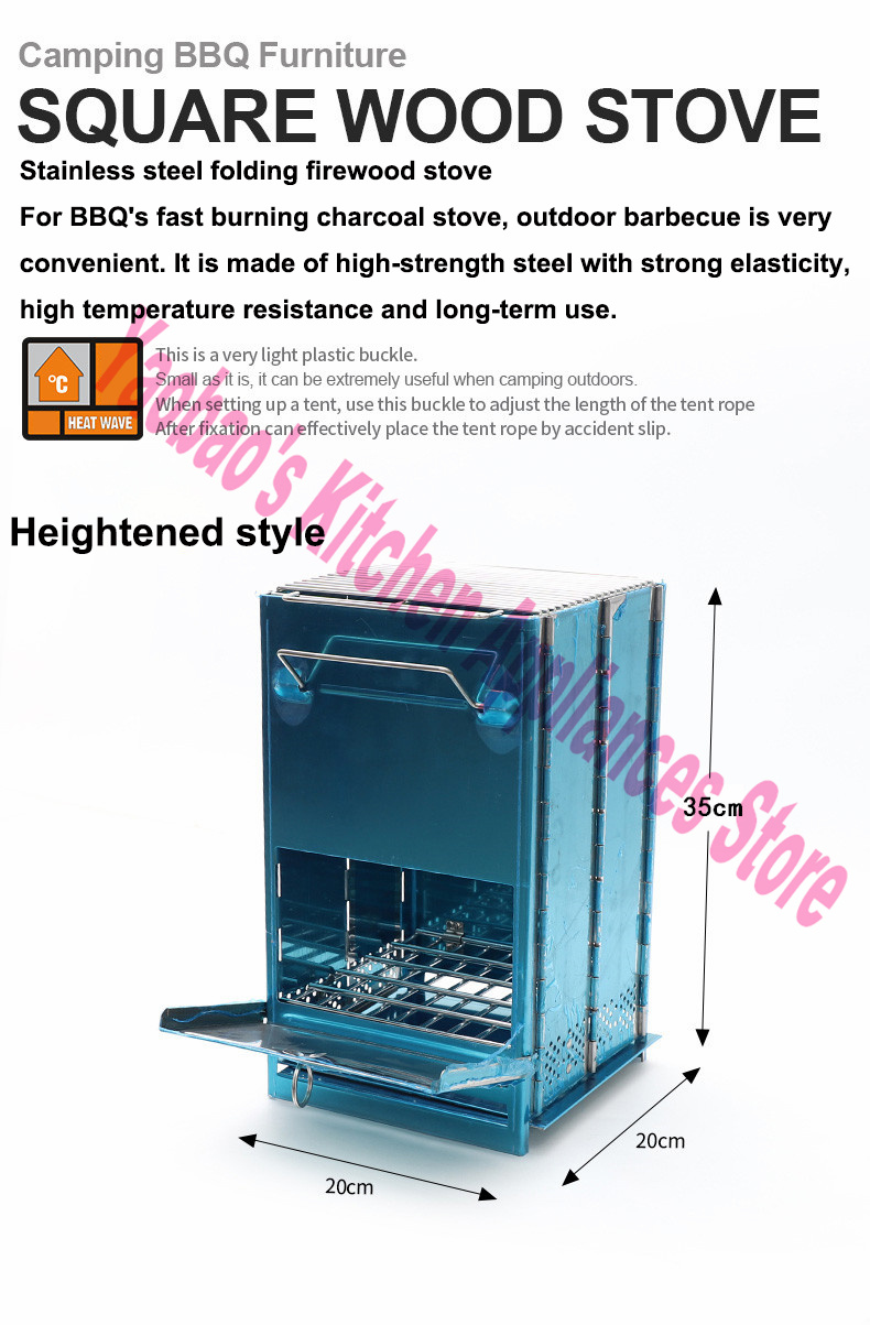 Портативная разборная дровяная – обзор и цена Camping Outdoor Cooking Equipment