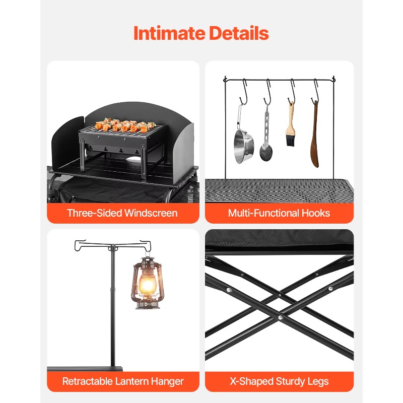 【Хит продаж】Портативный алюмин – обзор и цена Camping Cooking Cupboard
