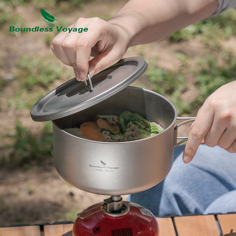 Титановая походная кастрюля Bo – обзор и цена Camping Cooking Container