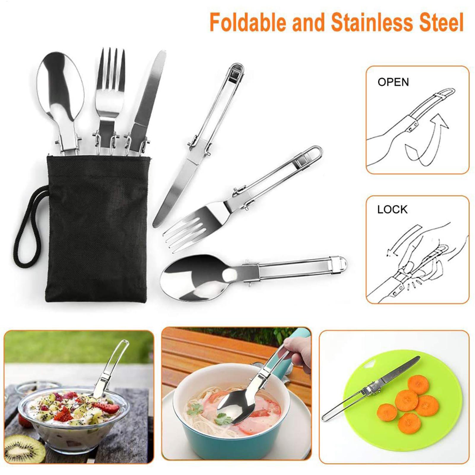 Набор для приготовления пищи с – обзор и цена Camping Cooking Knife Set