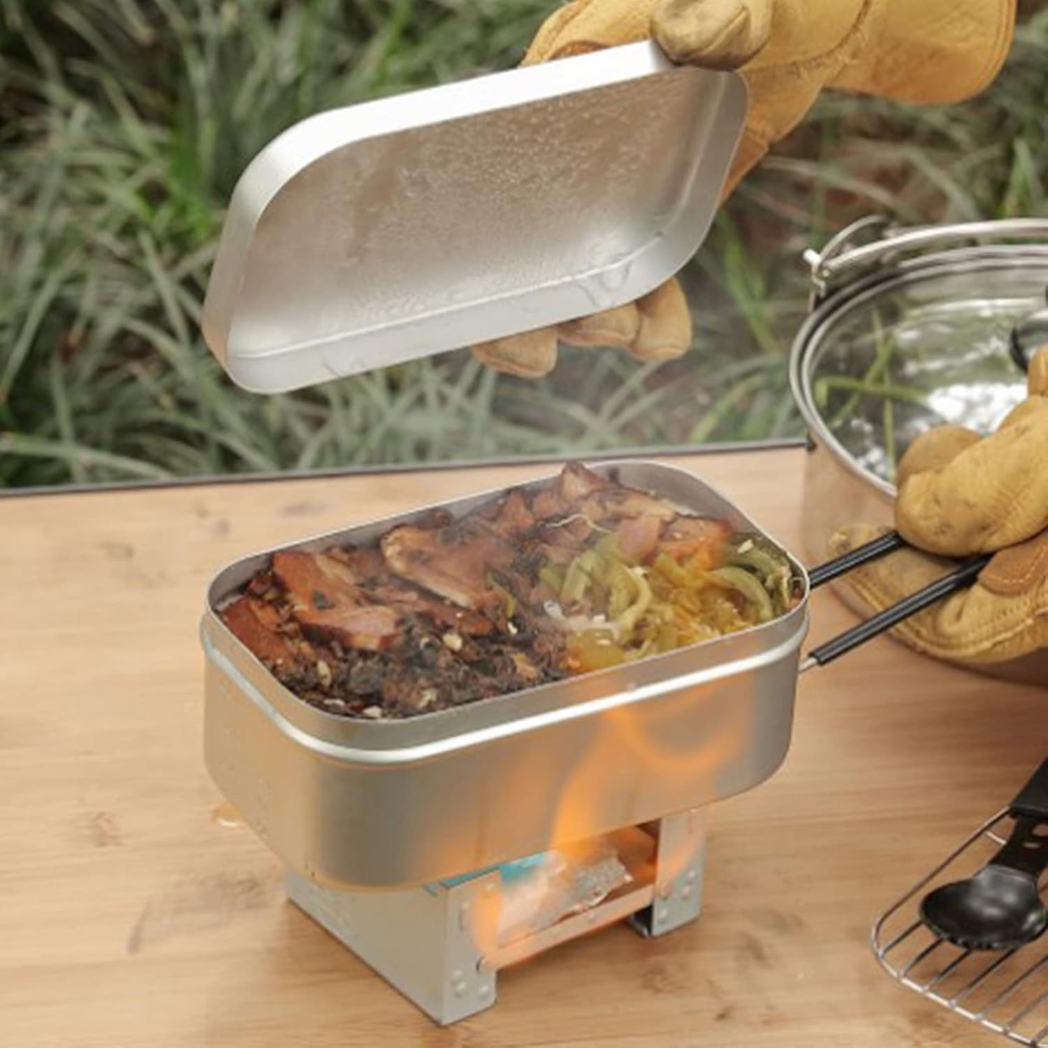 Складная ручка коробки для бен – обзор и цена Camping Cooking Dishes