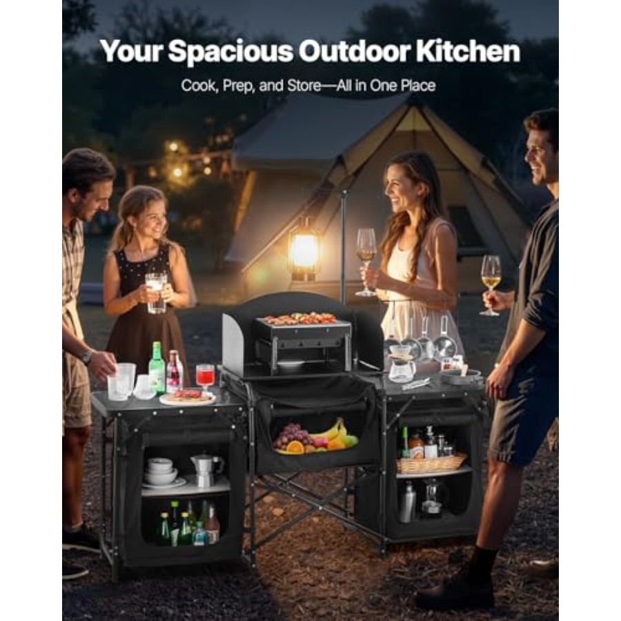 Походный кухонный стол, уличны – обзор и цена Camping Cooking Cupboard