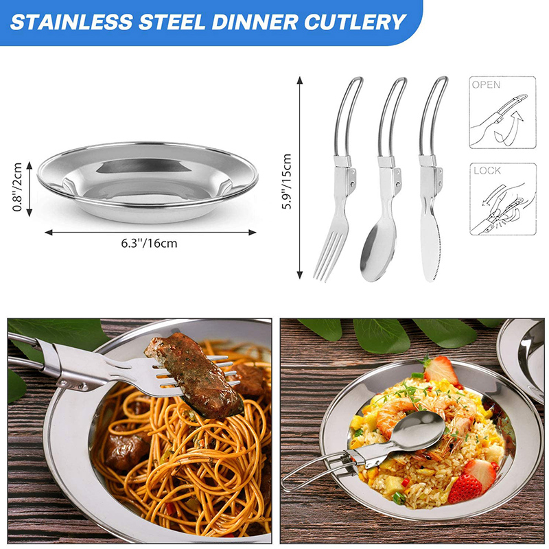 Набор походной посуды для кемп – обзор и цена Camping Cooking Knife Set