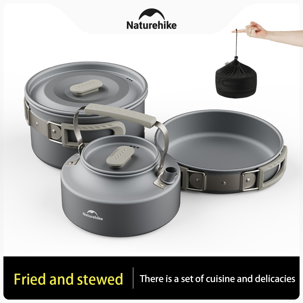 Набор уличных кастрюль Natureh – обзор и цена Camping Outdoor Cooking Equipment