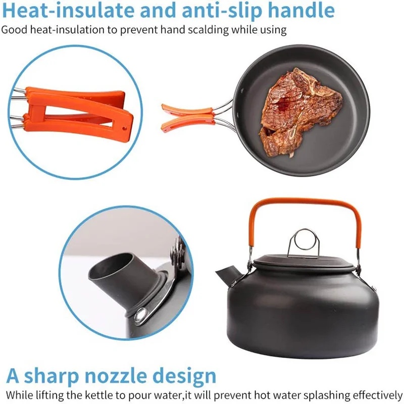 Набор для кемпинга: походная п – обзор и цена Camping Outdoor Cooking Equipment
